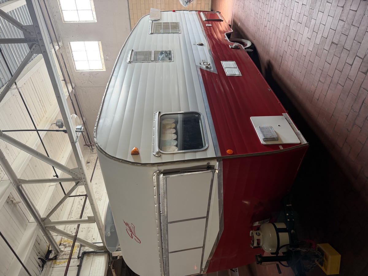 Restored vintage Shasta travel trailer
